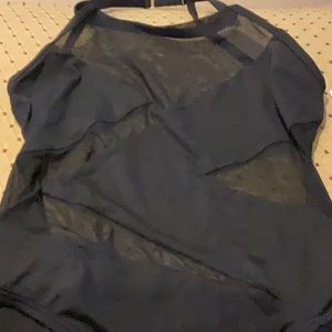 NWT Sz 14 Michael Kors one piece black bathing suit